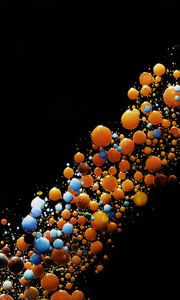 Превью обои жидкость, пузыри, разноцветный, яркий, абстракция