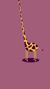 Превью обои жираф, форма, свет