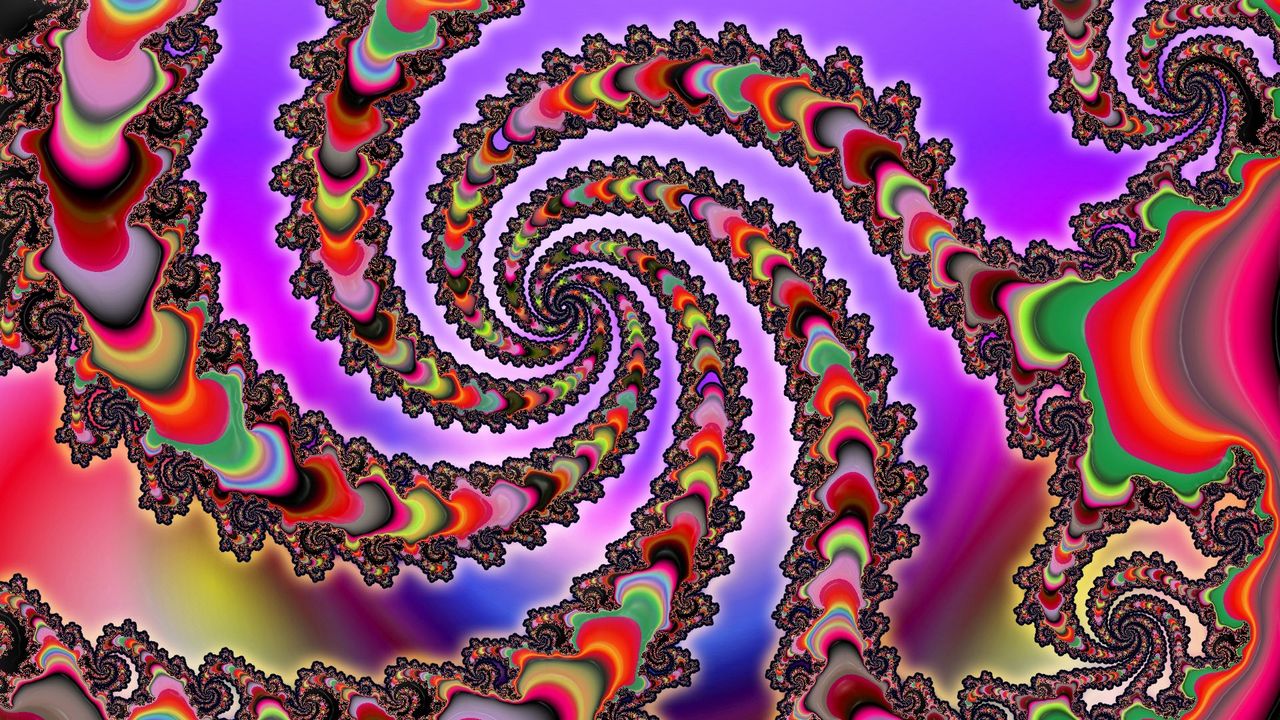 Обои змеиный, разноцветный, оптическая иллюзия