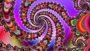Превью обои змеиный, разноцветный, оптическая иллюзия