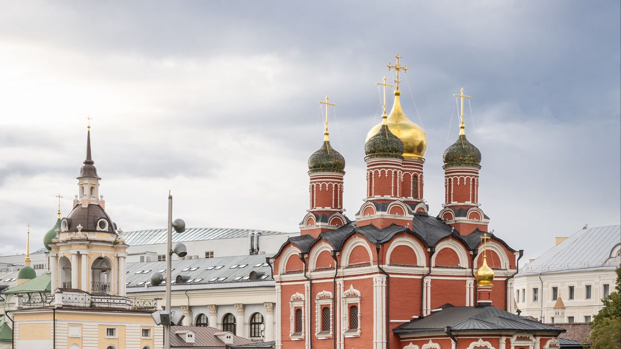 Обои знаменский собор, собор, москва, россия, архитектура