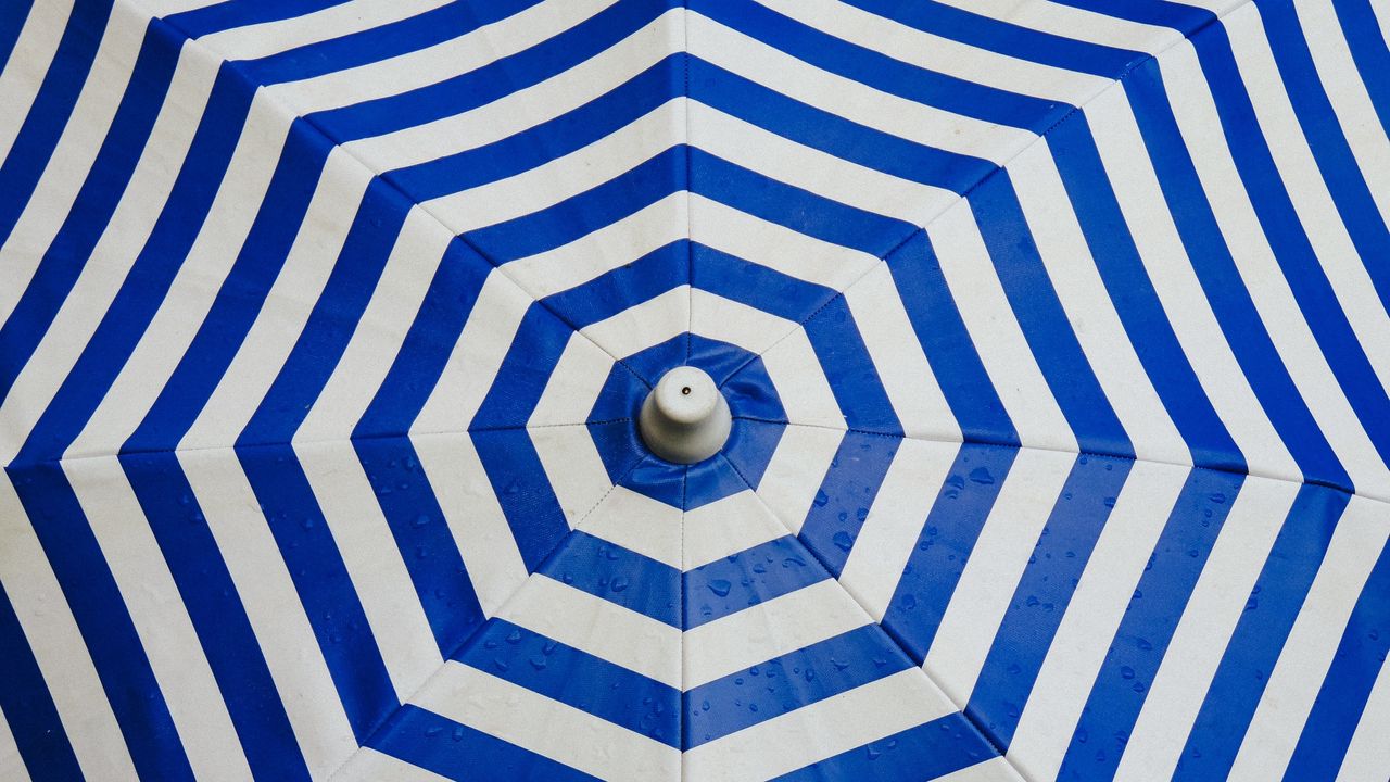Обои зонт, поверхность, полосы, линии
