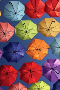 Превью обои зонты, зонт, разноцветный, вид снизу, декорация