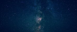 Превью обои звездное небо, галактика, свет, ночь