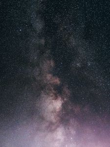 Превью обои звездное небо, млечный путь, звезды, космос, темный