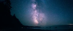 Превью обои звездное небо, ночь, блеск