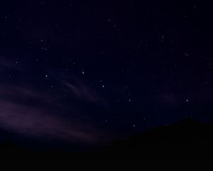 Превью обои звездное небо, ночь, блеск, космос, темнота