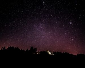 Превью обои звездное небо, ночь, звезды, небо