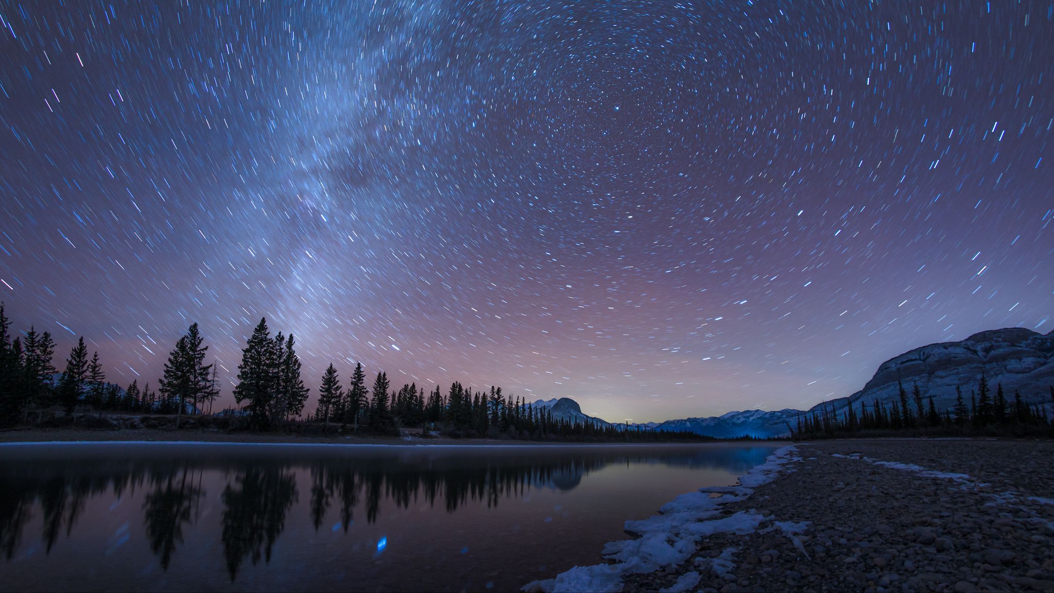 ночное звездное небо картинки