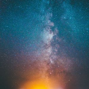 Превью обои звездное небо, пятна, космос