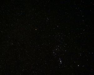 Превью обои звездное небо, звезды, космос, темный, черный