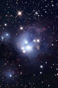 Превью обои звёздное скопление, ngc 7129, звезды, космос