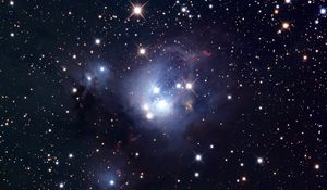 Превью обои звёздное скопление, ngc 7129, звезды, космос