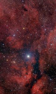 Превью обои звезды, блеск, туманность, облака, космос, темный