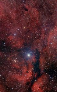 Превью обои звезды, блеск, туманность, облака, космос, темный