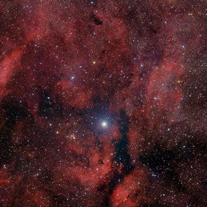 Превью обои звезды, блеск, туманность, облака, космос, темный