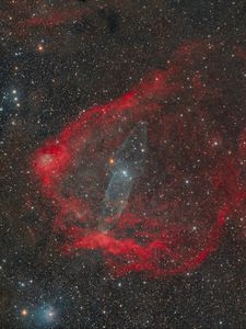 Превью обои звезды, блеск, туманности, космос, темный