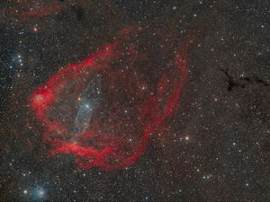 Превью обои звезды, блеск, туманности, космос, темный