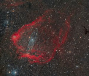 Превью обои звезды, блеск, туманности, космос, темный