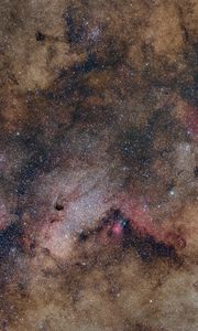 Превью обои звезды, блестки, туманность, космос, темный