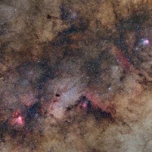 Превью обои звезды, блестки, туманность, космос, темный