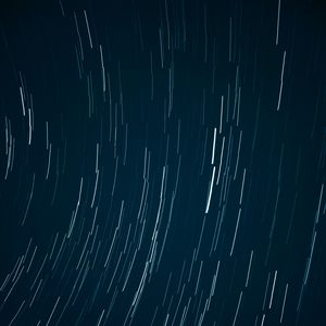 Превью обои звезды, длинная выдержка, искажение, полосы