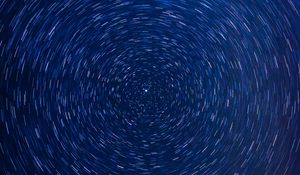 Превью обои звезды, длинная выдержка, искажение, полосы, закручивание