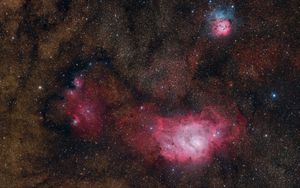 Превью обои звезды, туманность, яркий, свечение, космос