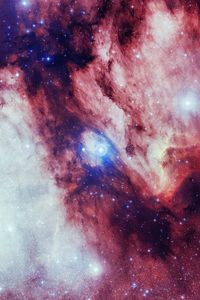 Превью обои звезды, туманность, коричневый, вселенная, космос