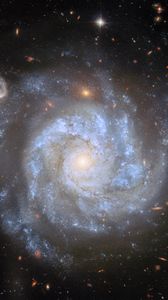 Превью обои звезды, туманность, космос, спираль