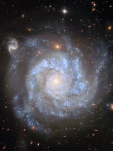 Превью обои звезды, туманность, космос, спираль