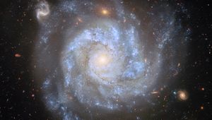 Превью обои звезды, туманность, космос, спираль