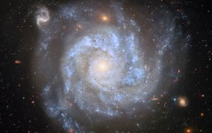 Превью обои звезды, туманность, космос, спираль