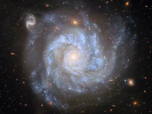 Превью обои звезды, туманность, космос, спираль