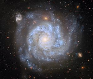 Превью обои звезды, туманность, космос, спираль