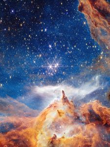 Превью обои звезды, туманности, блеск, яркий, космос