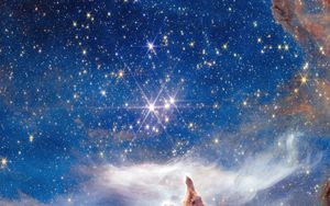 Превью обои звезды, туманности, блеск, яркий, космос