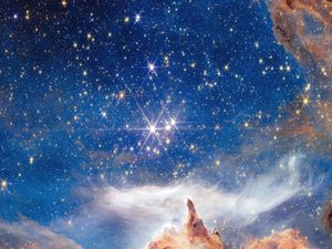 Превью обои звезды, туманности, блеск, яркий, космос